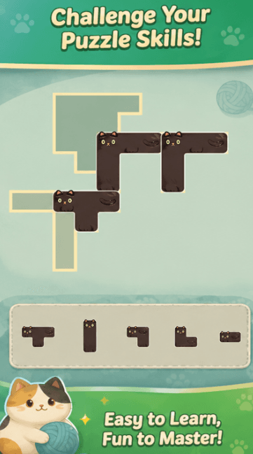 Cozy Cat Block Puzzle screenshot 3